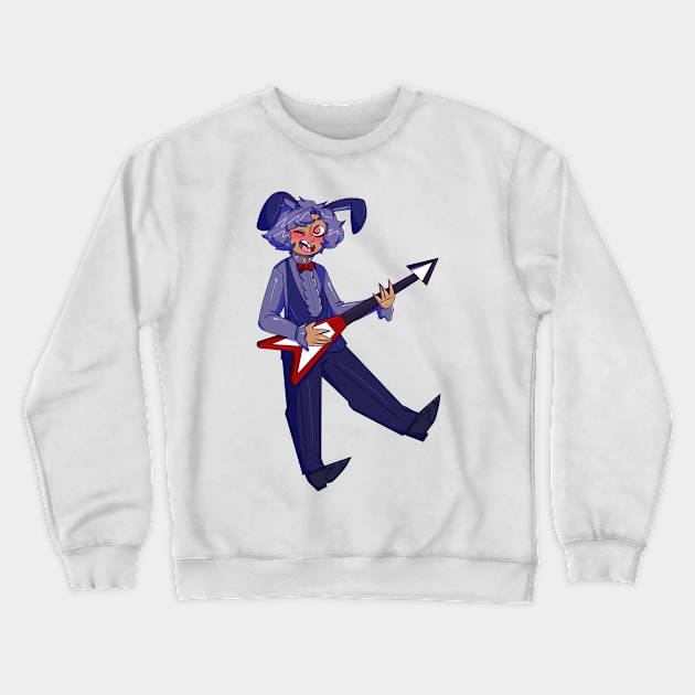 Bonnie The Bunny Gijinka Transparent Crewneck Sweatshirt by spaceagebarbie